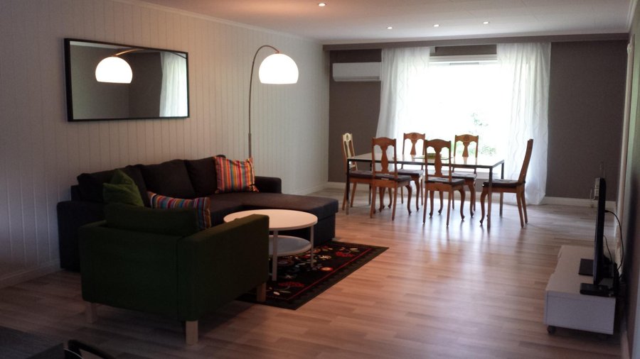 Contemporary Apartment Living/Dining Areas