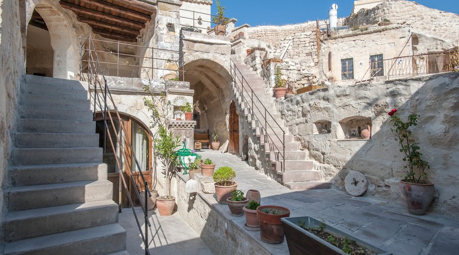 Stairs at the Aydinli Cave Hotel