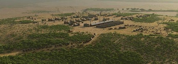 The museum's artist rendering of what Fort Phantom Hill would have looked like in 1852.