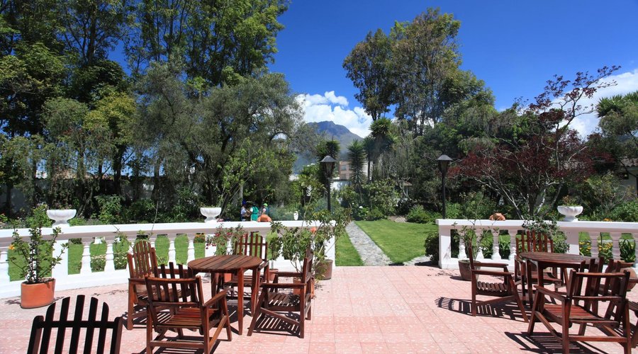 Patio View of Imbabura Volcano