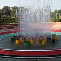 Fountains, swings, lawns...fun :)