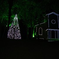 Igreja com decoração de Natal