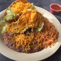 White Buffalo had the taco combo plate.