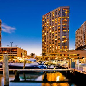 Waterfront View of the Miami Marriott Biscayne Bay