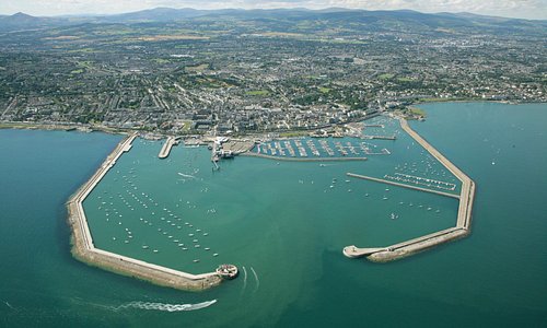 Dun Laoghaire Harbour Aerial View