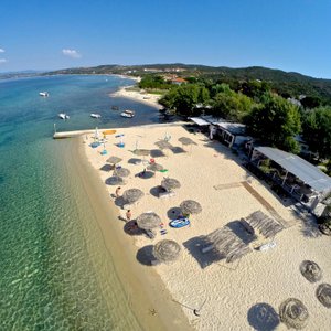 aerial view of the wonderful beach