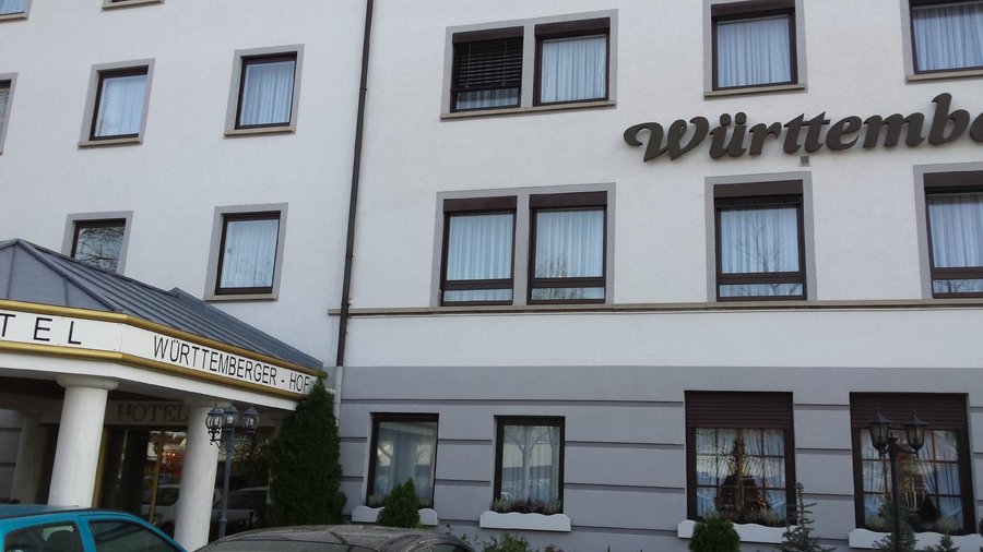 Front of the Hotel Reutlinger Hof, from the car park