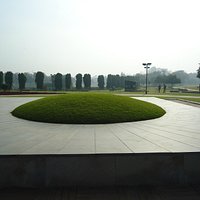The beautiful Samadhi of Nehru.