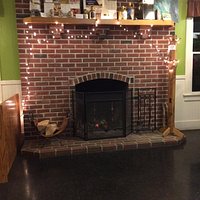 Real fireplace.