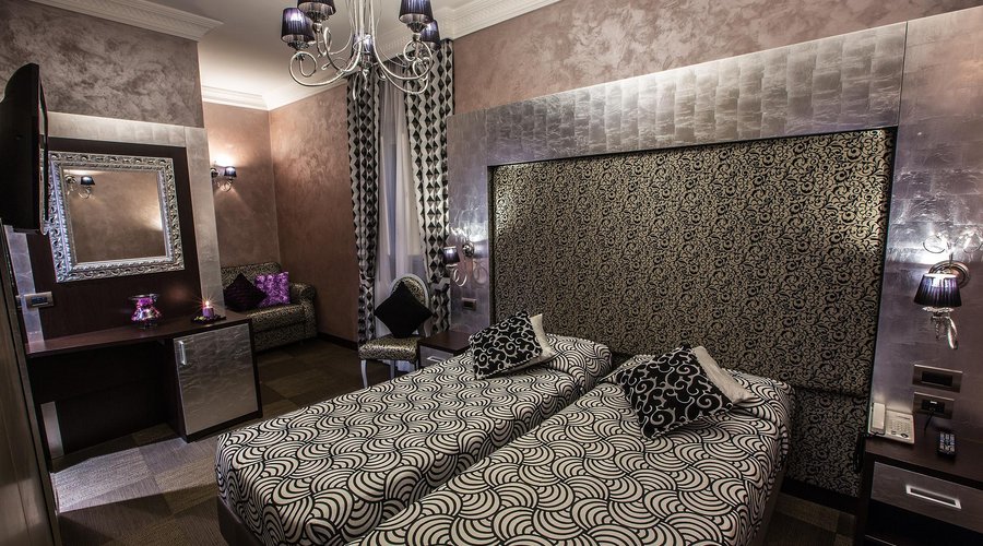 silver-black floor