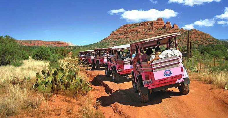 pink jeep tours history