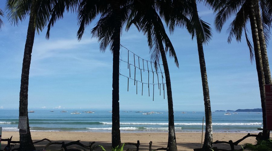 Beach view from near resto.