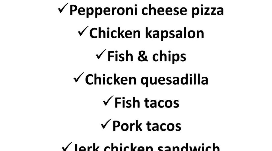 $ 10 menu