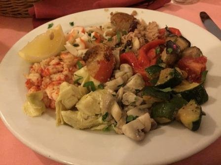 Vorspeise:gemischte Antipasti Platte