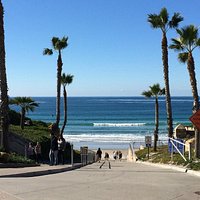 Walk down to the beach area