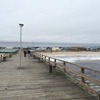 Cool wintery day on the pier. Our first visit