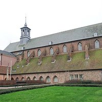 a courtyard belongs to the complex