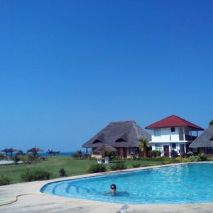 view from the pool
