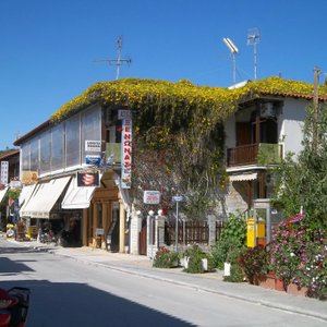 Pansion Athos main road view