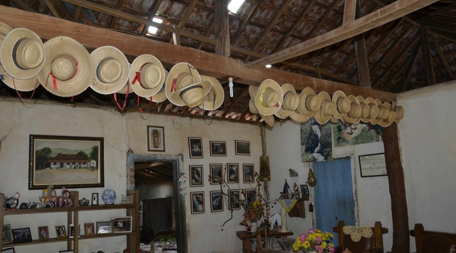 Interior da casa sede.