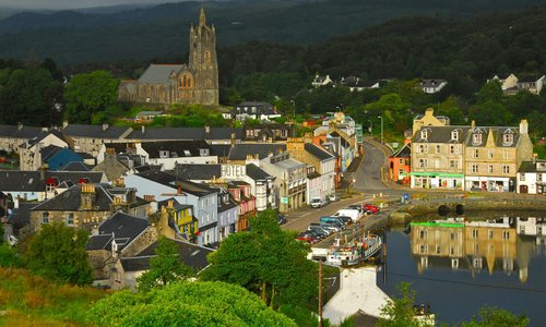 Vista di Tarbert dal Castello