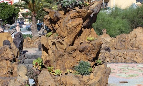 Skulptur aus La Palma-Gestein