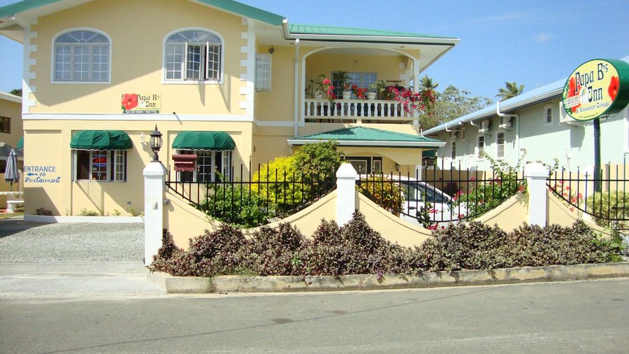 Frontal View of Papa B's Inn