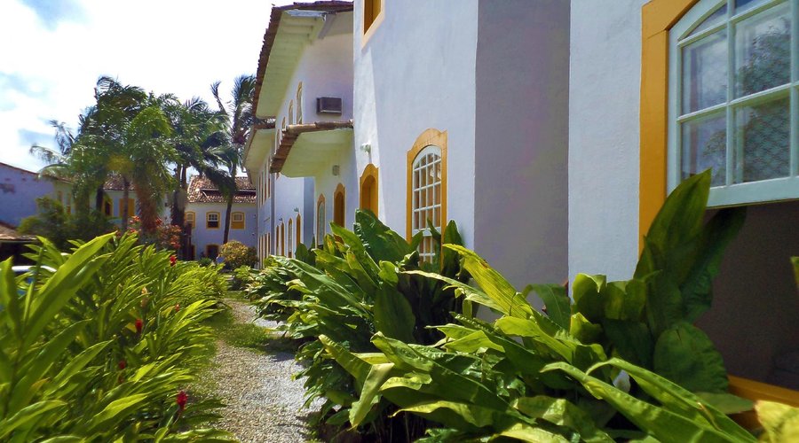 Interior da pousada.