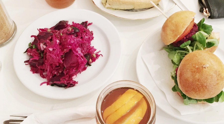 Vegetarian Mini Burgers and Quiche