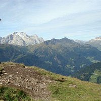 Dalla cima del Pore: Marmolada e Piz Boé (Sella)