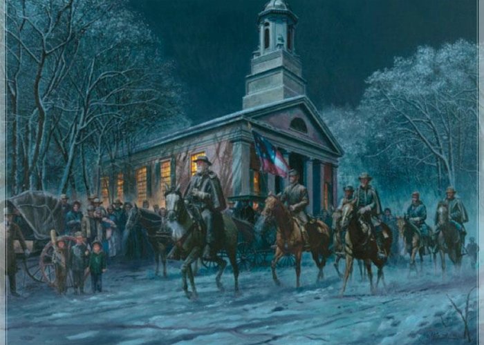 Robert E. Lee passing St. Thomas Church