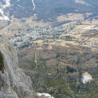 Vista dall'arrivo