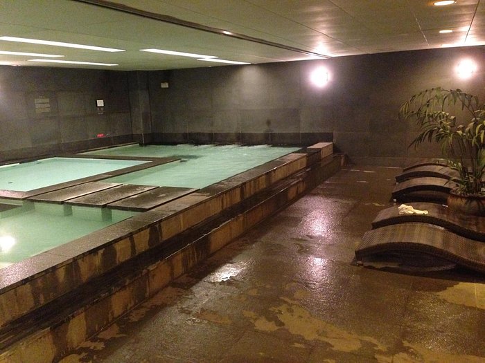 The heated pools