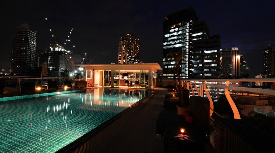 Rooftop pool