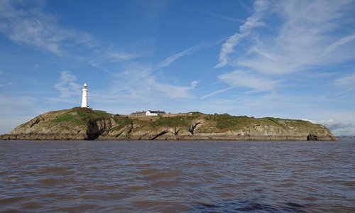 Flat Holm island from the boat