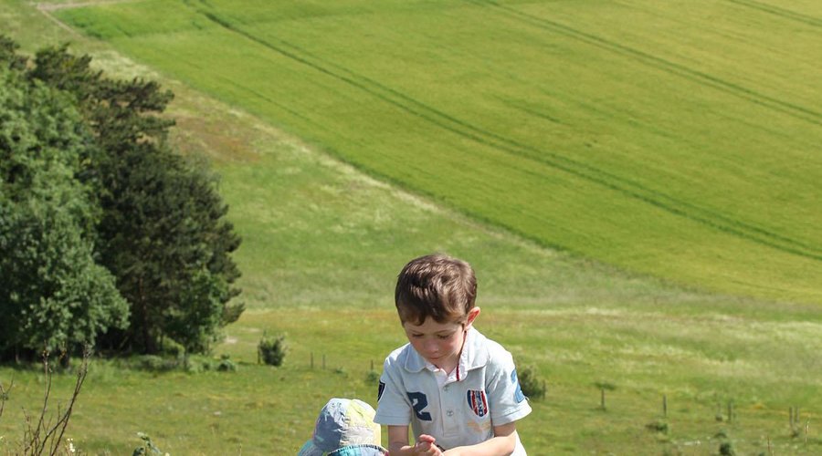 Children at Swyncombe Downs