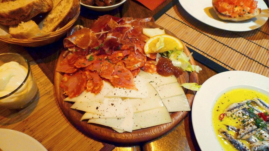 Manchego, Jamon Iberico, Chorizo