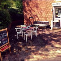 Our outdoor seating in the fine weather.