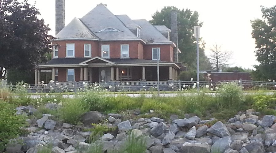 View of the house from down by the lake