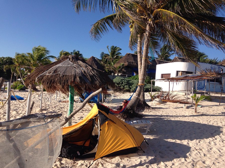 camping tulum sobre la playa