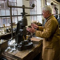 working the hand press