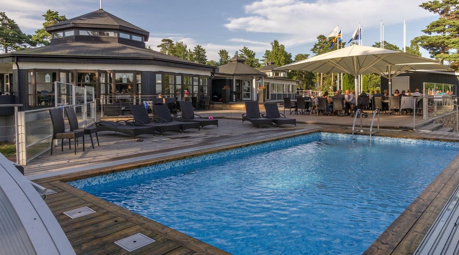 Pool, terrace - Käringsund Resort Conference