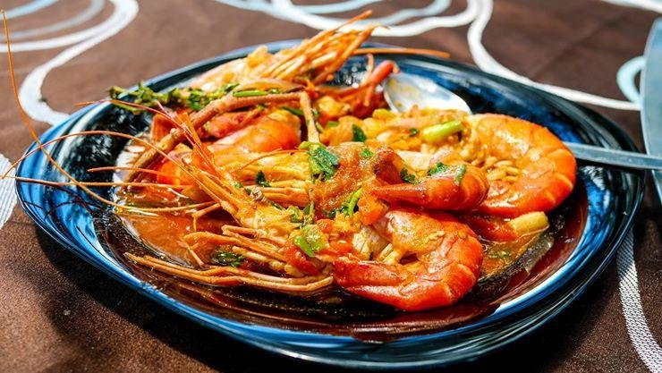 King prawns with best tomato sauce