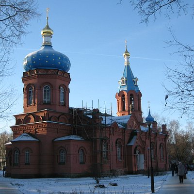 Храм Александра Невского зимой