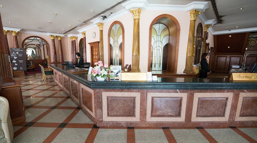 Front Desk at the Royal Benja Hotel