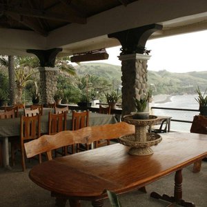 Nice view to have meals or just let time pass by with a cold beer or hot coffee beside you.. :)
