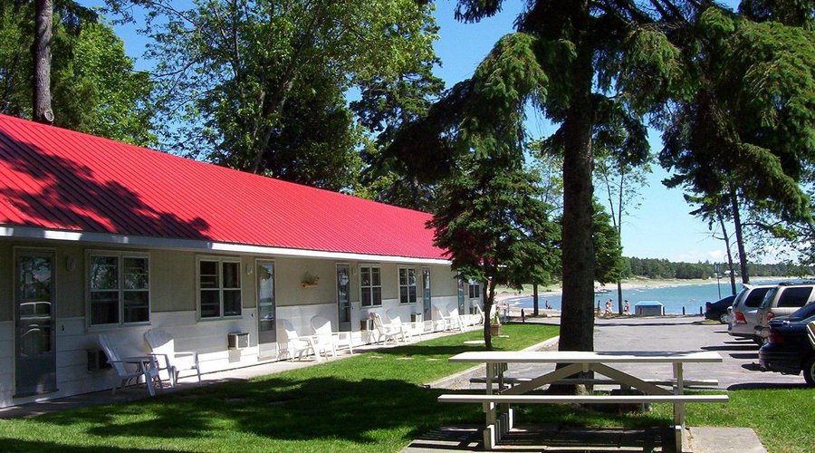 Enjoy a  view of Georgian Bay from your room