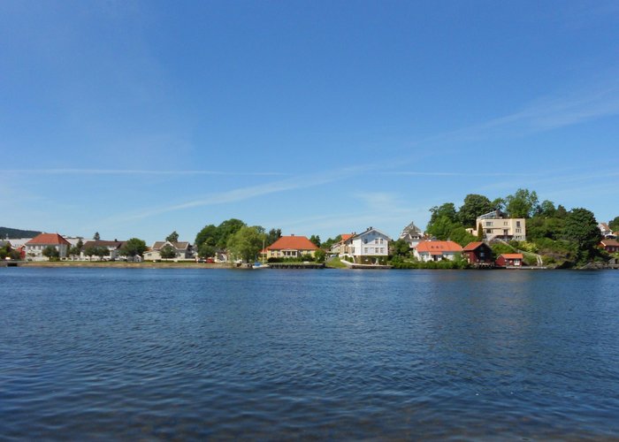 Sunny view on Porsgrunn