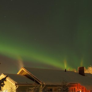 Aurora Borealis - taken outside.