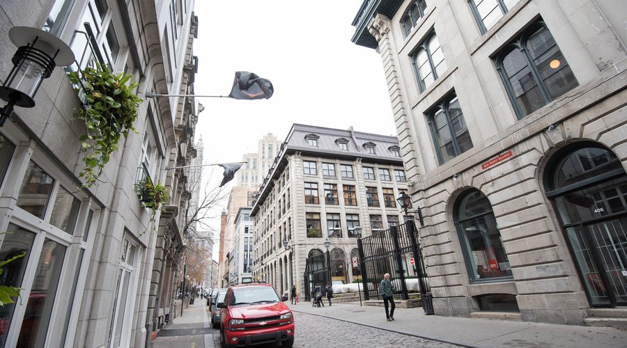 Street at the Le Saint-Sulpice Montreal